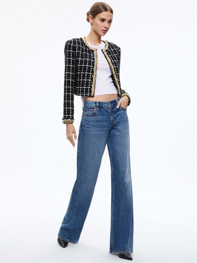 SABINA CHAIN TRIM TWEED JACKET 6