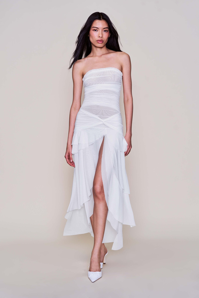 GUIZIO LYLA TWIST DRESS outlook