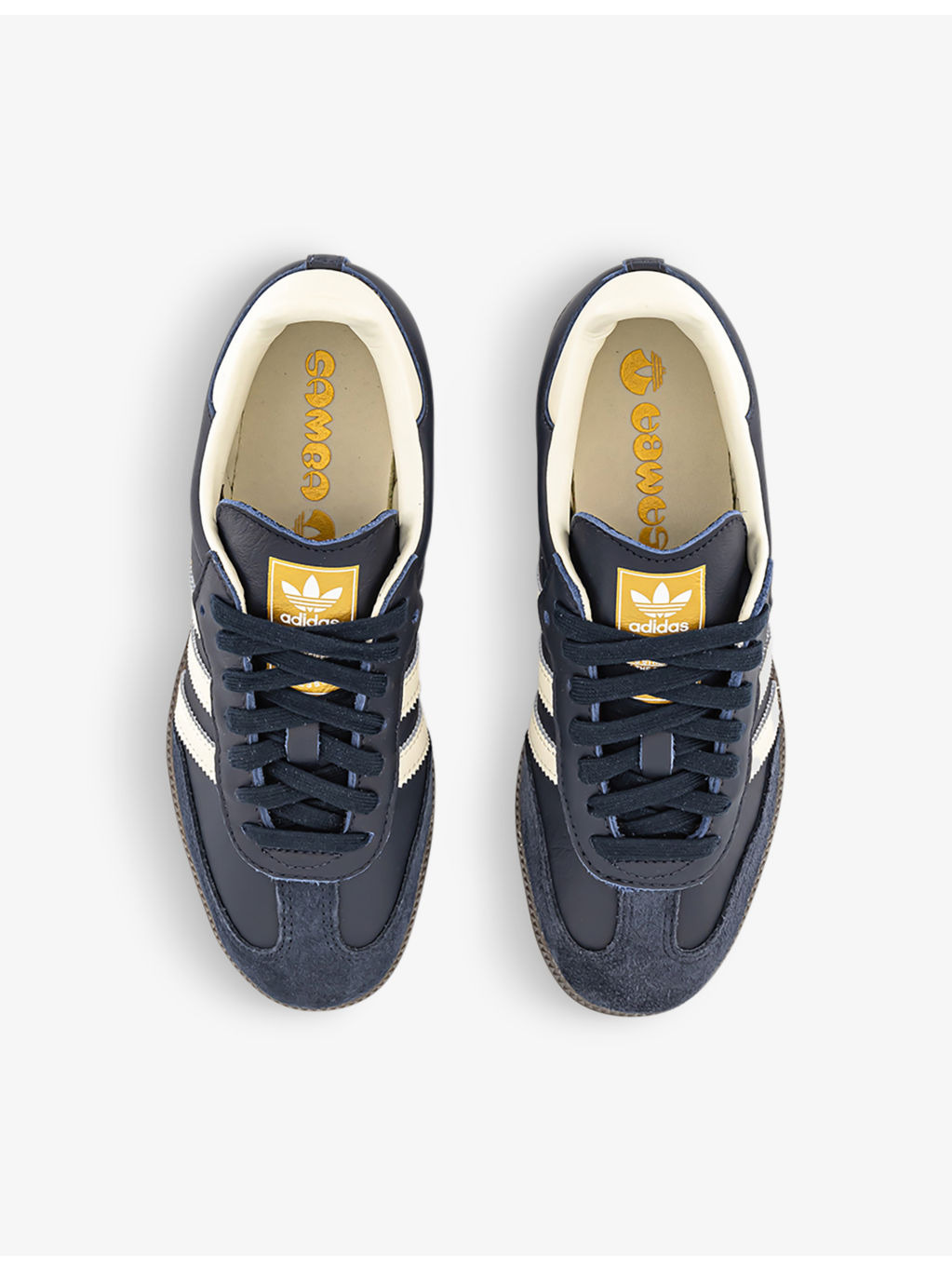 Samba OG logo-print leather low-top trainers - 2