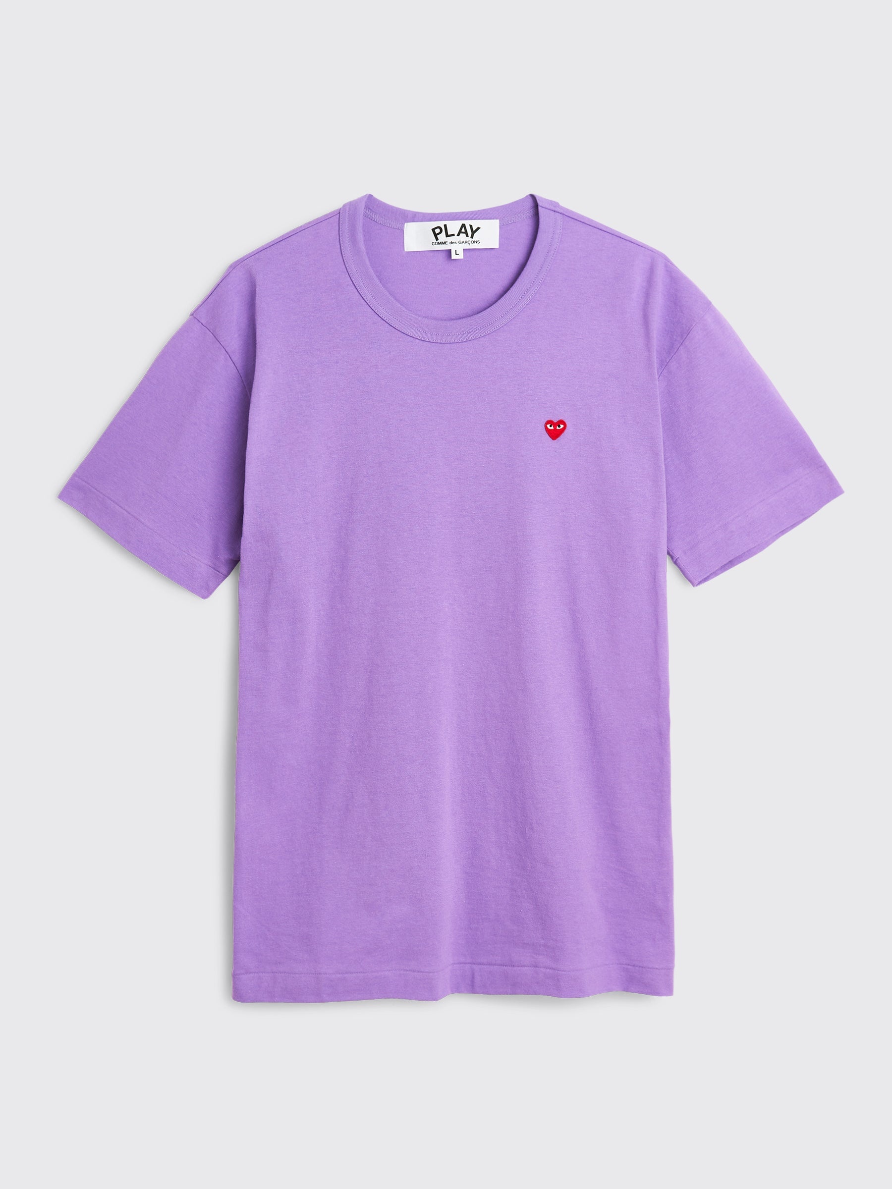 COMME DES GARÇONS PLAY MINI HEART T-SHIRT PURPLE - 1