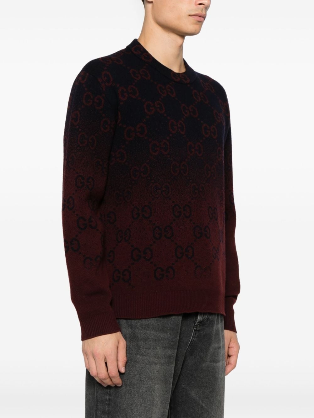 GG degradé-jacquard sweater - 3