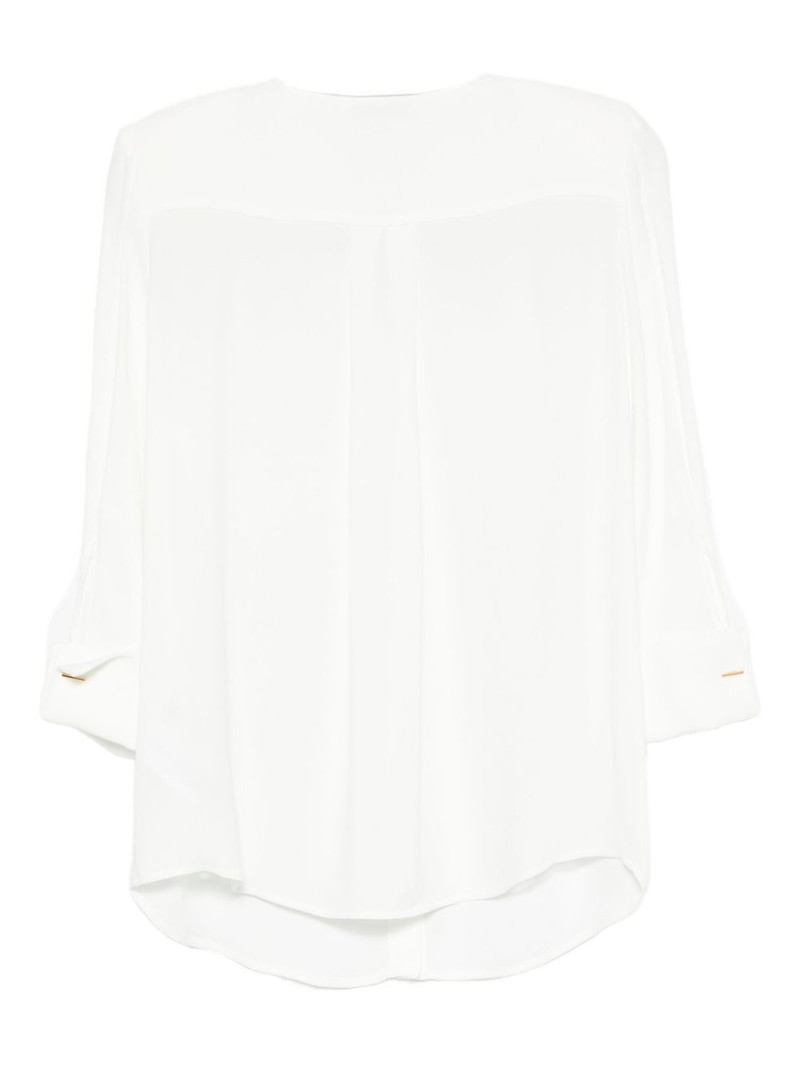 ELISABETTA FRANCHI pocket-detail three-quarter sleeve shirt outlook