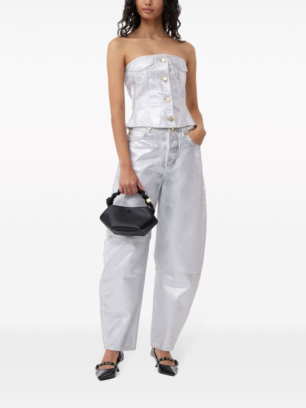 Bou logo-embossed tote bag - 2