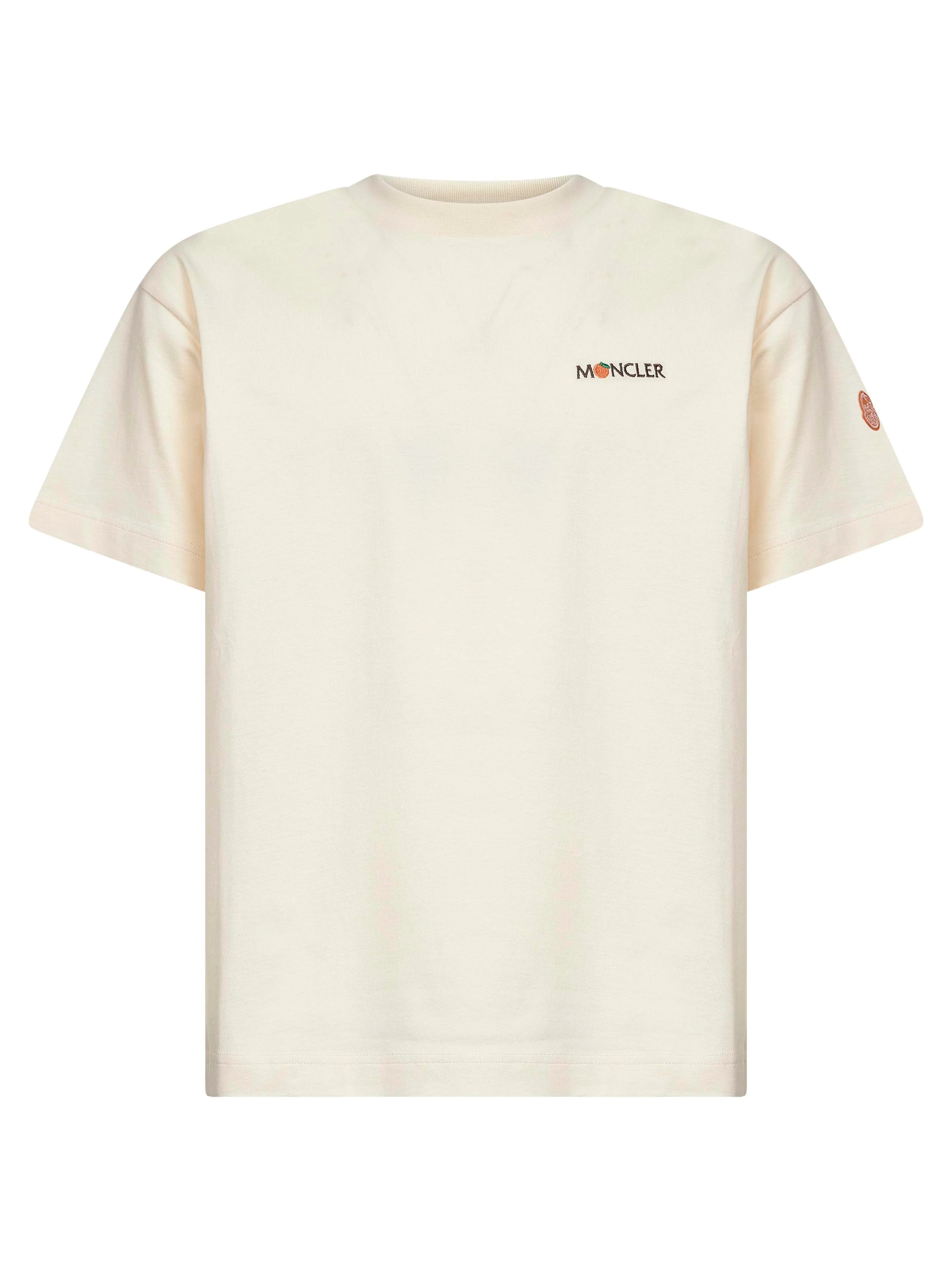 Moncler Genius Men White Cotton Moncler X Gilga Farm T-Shirt - 1