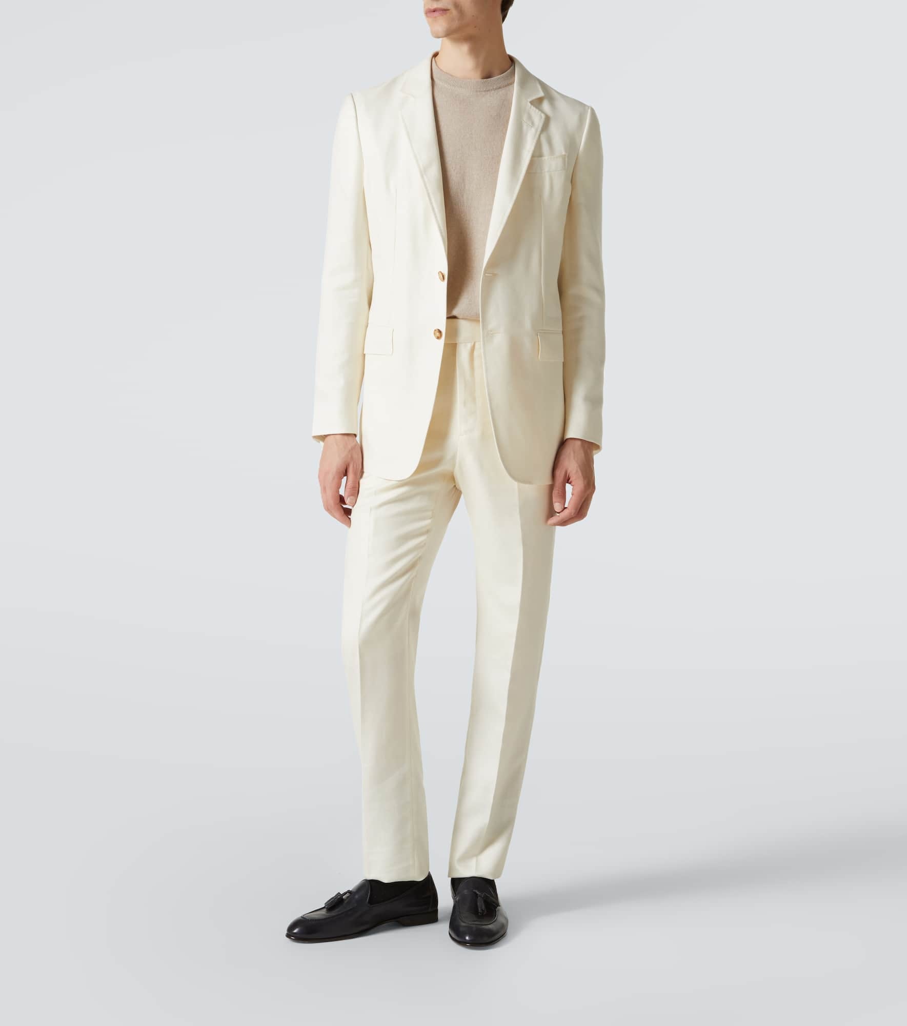 Wool, silk and linen corduroy blazer - 2