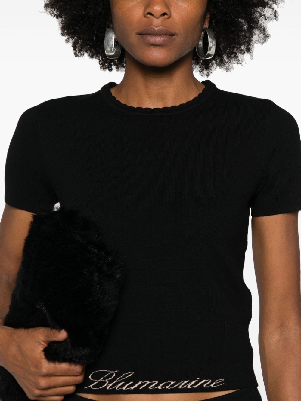 logo-jacquard T-shirt - 5