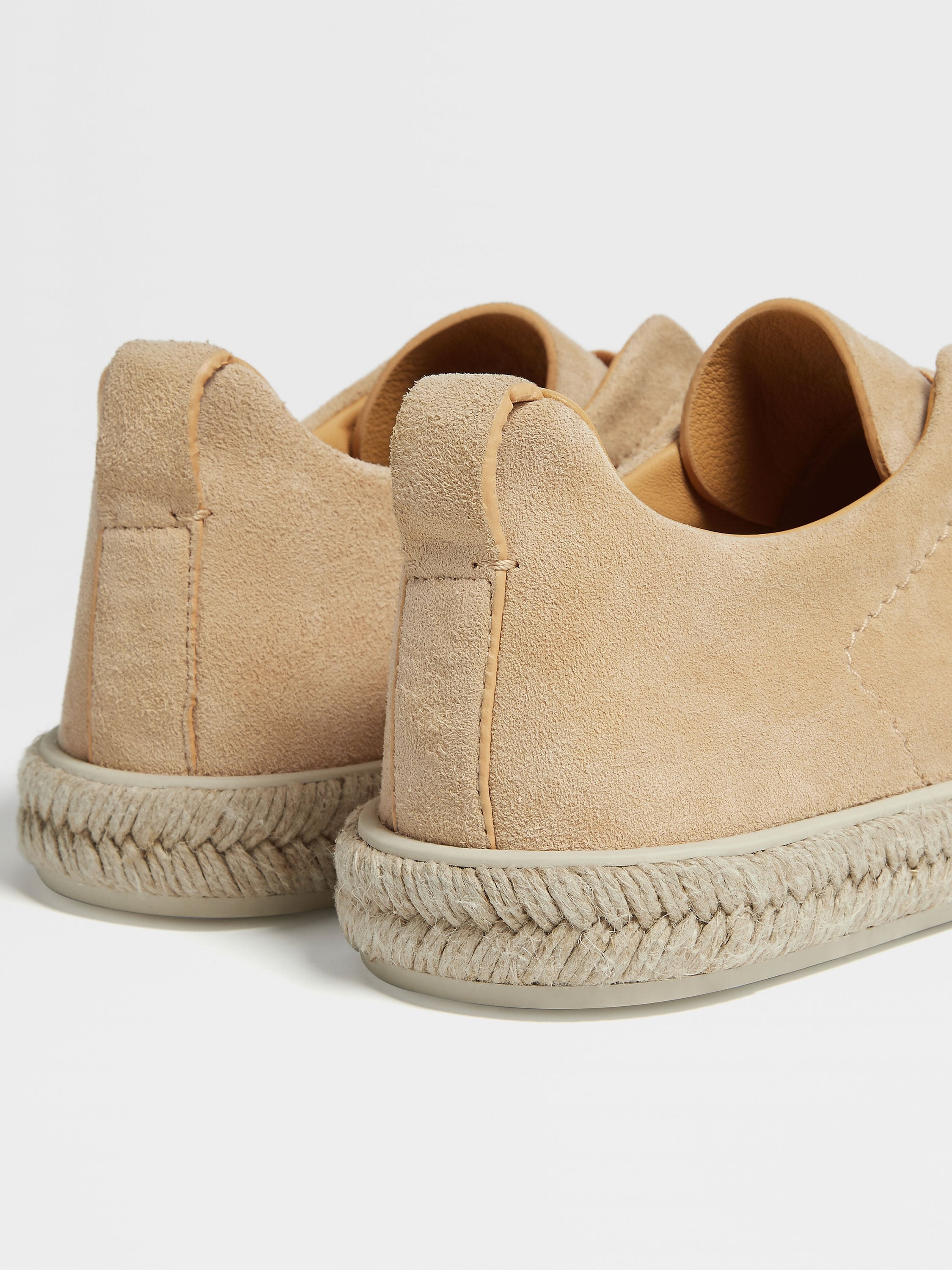 PEACH COLOR DEERSKIN TRIPLE STITCH™ ESPADRILLES - 2
