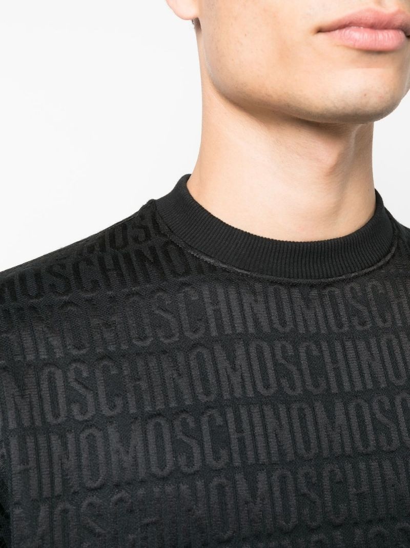 jacquard logo jumper - 5