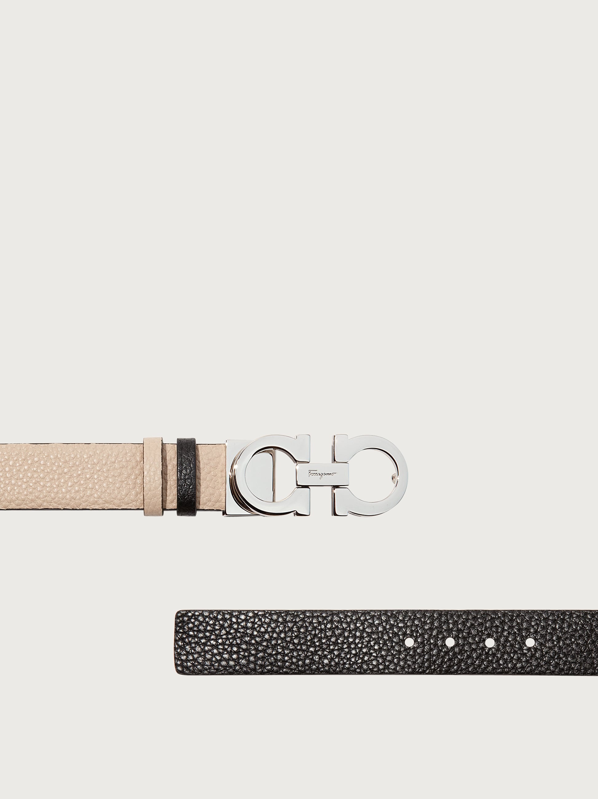 Reversible and adjustable Gancini belt - 2