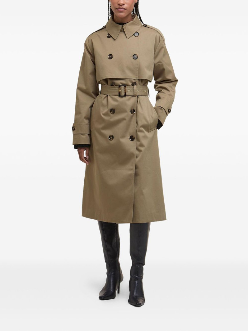 Barbour Aoife belted-fastening double-breasted trench coat outlook