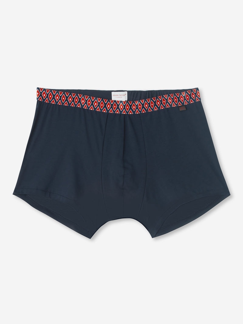 Men's Boxer Briefs Band 52 Pima Cotton Stretch Navy - 1