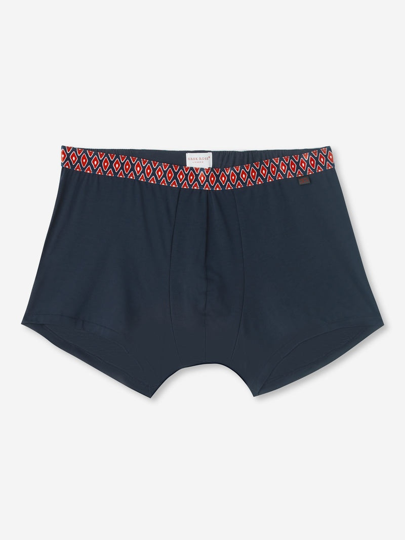 Men's Boxer Briefs Band 52 Pima Cotton Stretch Navy 1