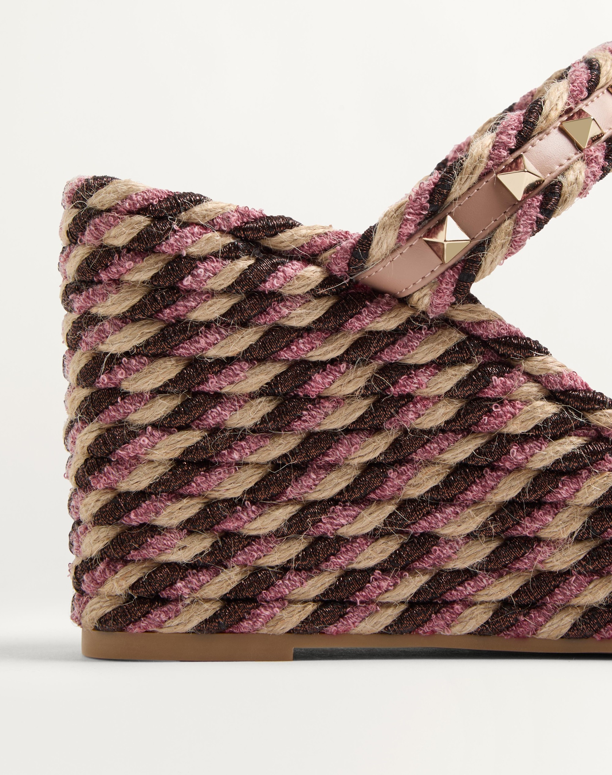 ROCKSTUD WEDGE IN CALFSKIN 90MM - 7