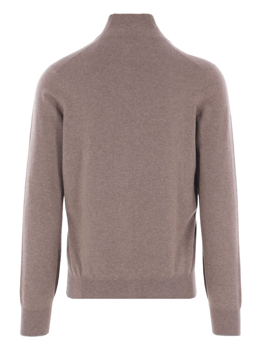 high-neck zip-front cardigan - 2