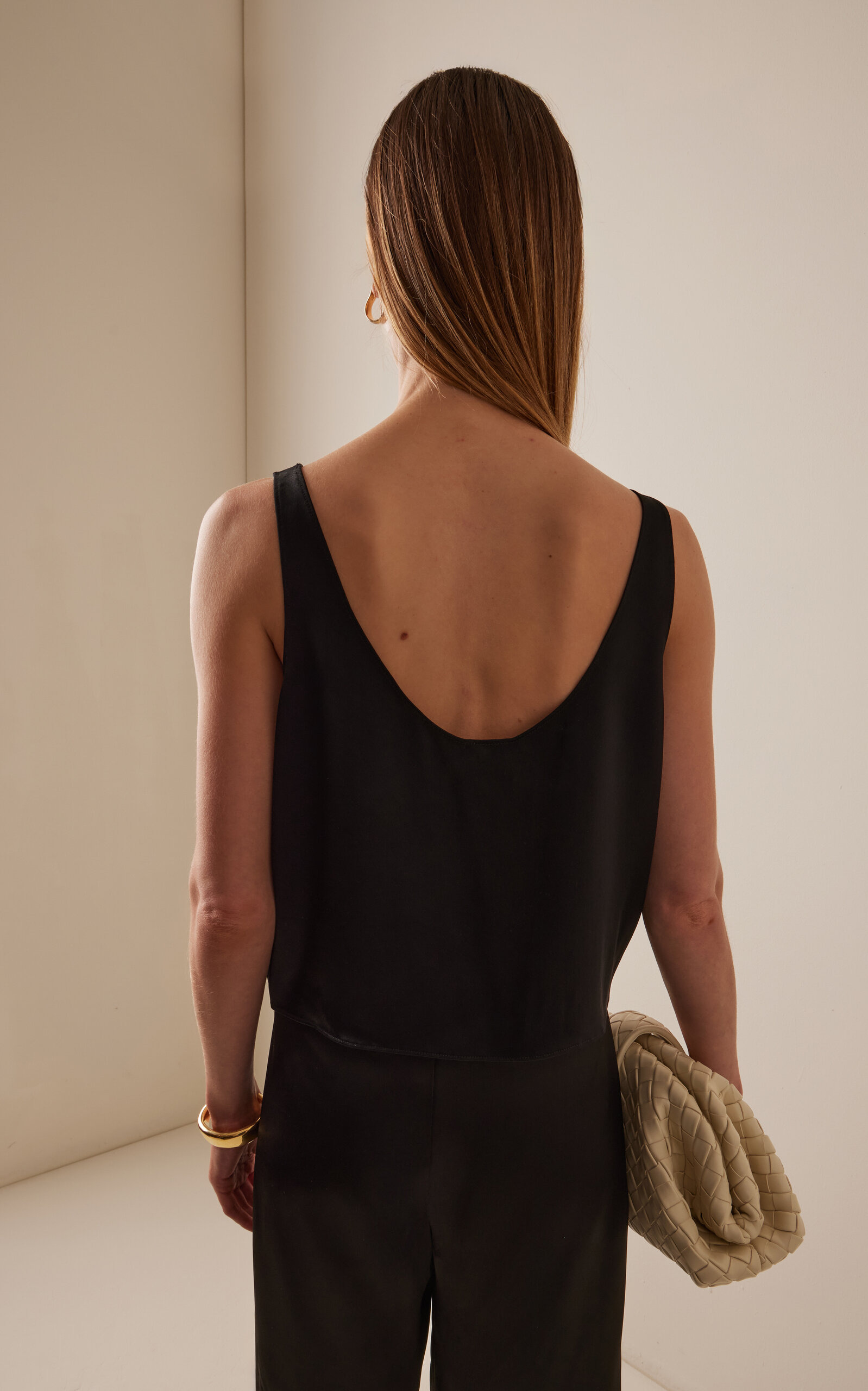 Barb Satin Tank Top black - 4