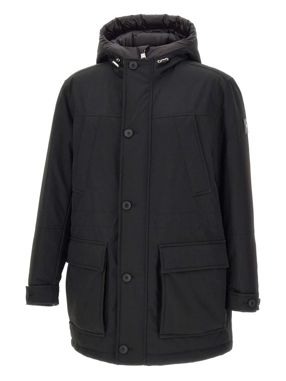 hooded padded jacket - 1