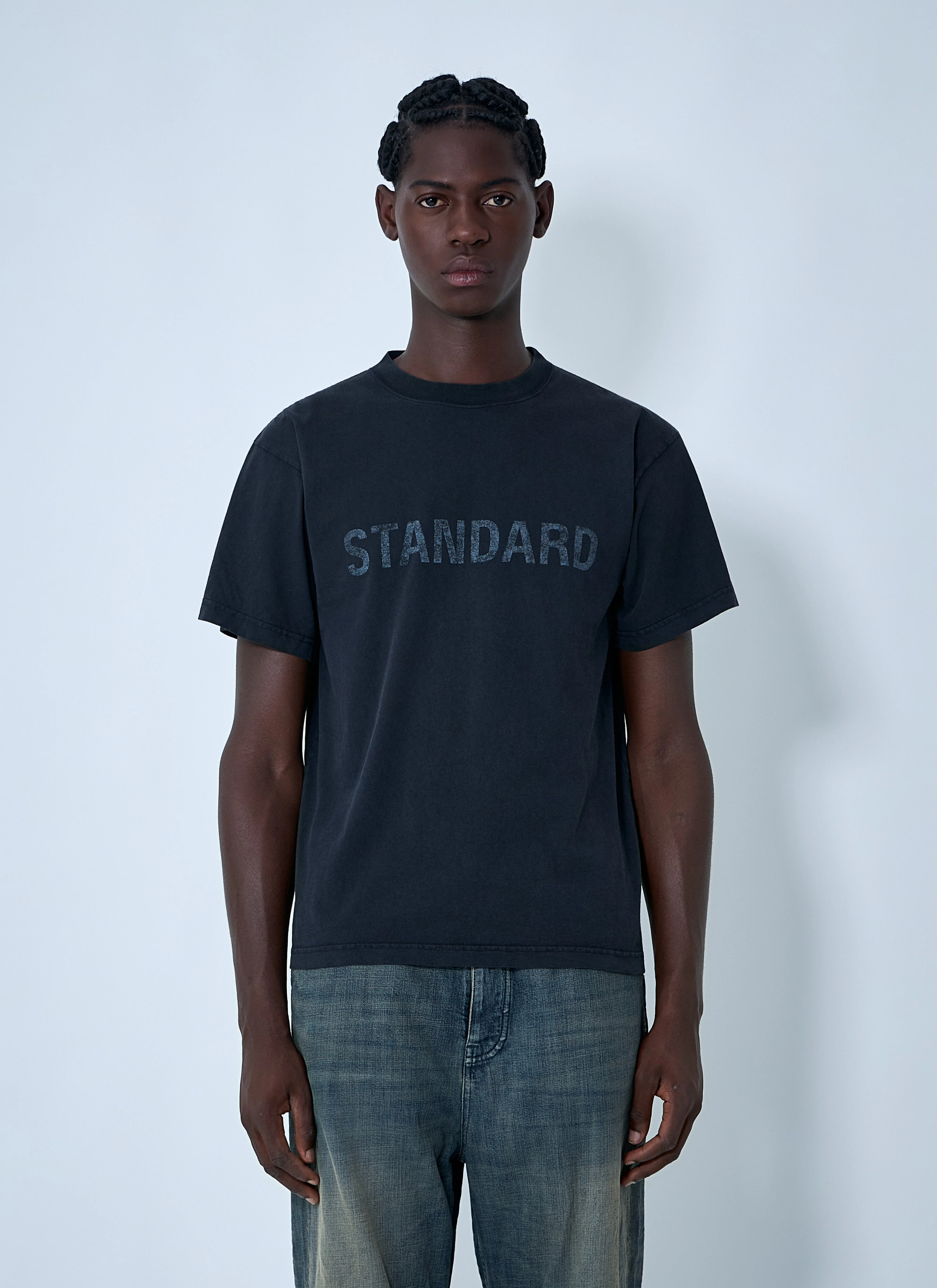 Balenciaga Men Text Motif T-Shirt - 1