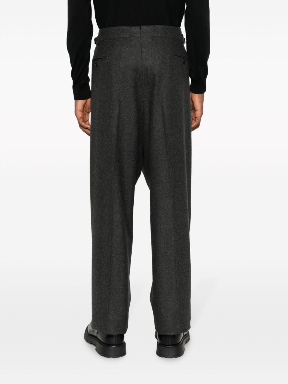 straight-leg tailored trousers - 4