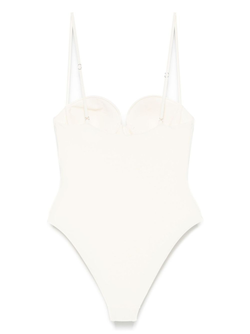 MAGDA BUTRYM 3D flower bustier swimsuit outlook