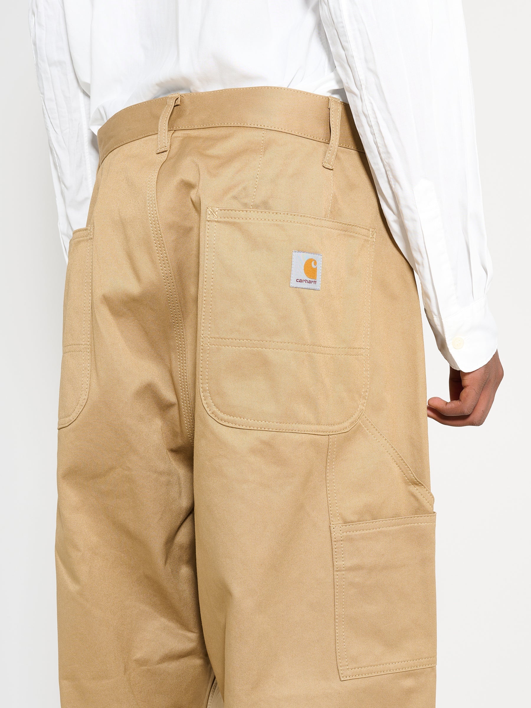 JUNYA WATANABE MAN X CARHARTT WIP COTTON TWILL PANTS BEIGE - 5