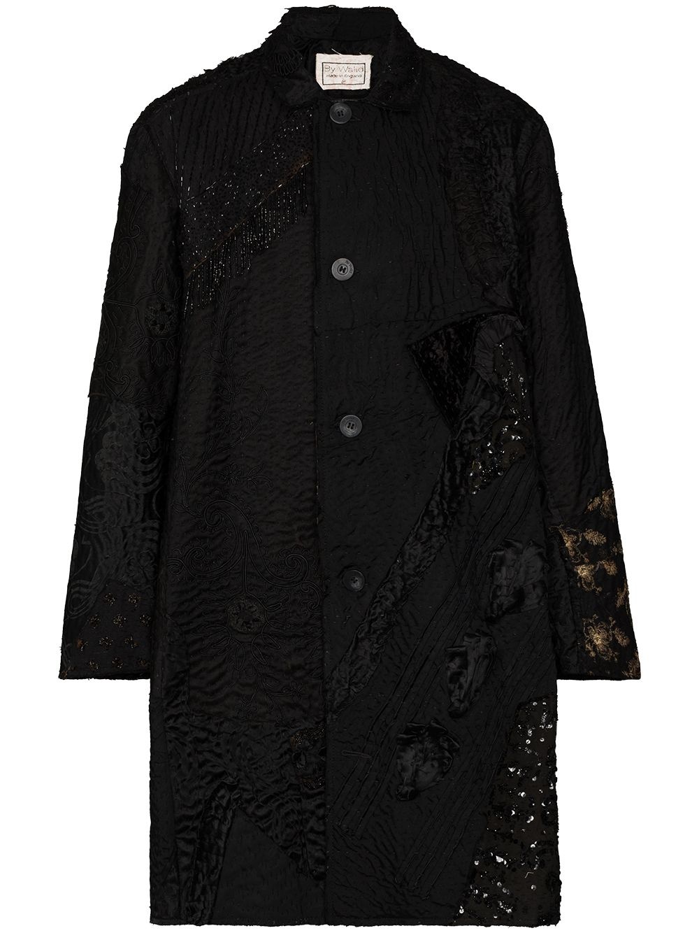 Rufus embroidered patchwork coat - 1