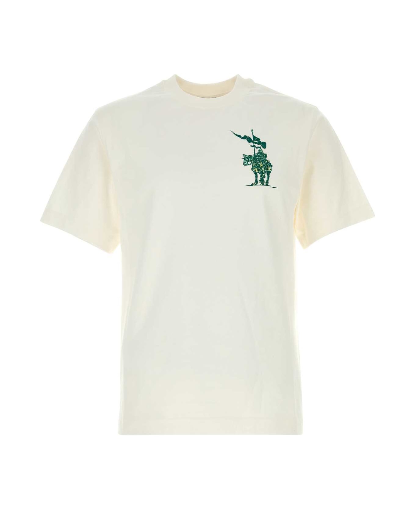 Cotton T-shirt in Salt - Women | Burberry® Official