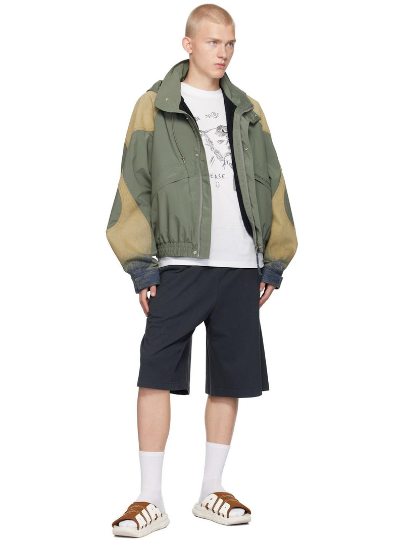 Nike Tan & Off-White Air More Uptempo Pool Slides outlook