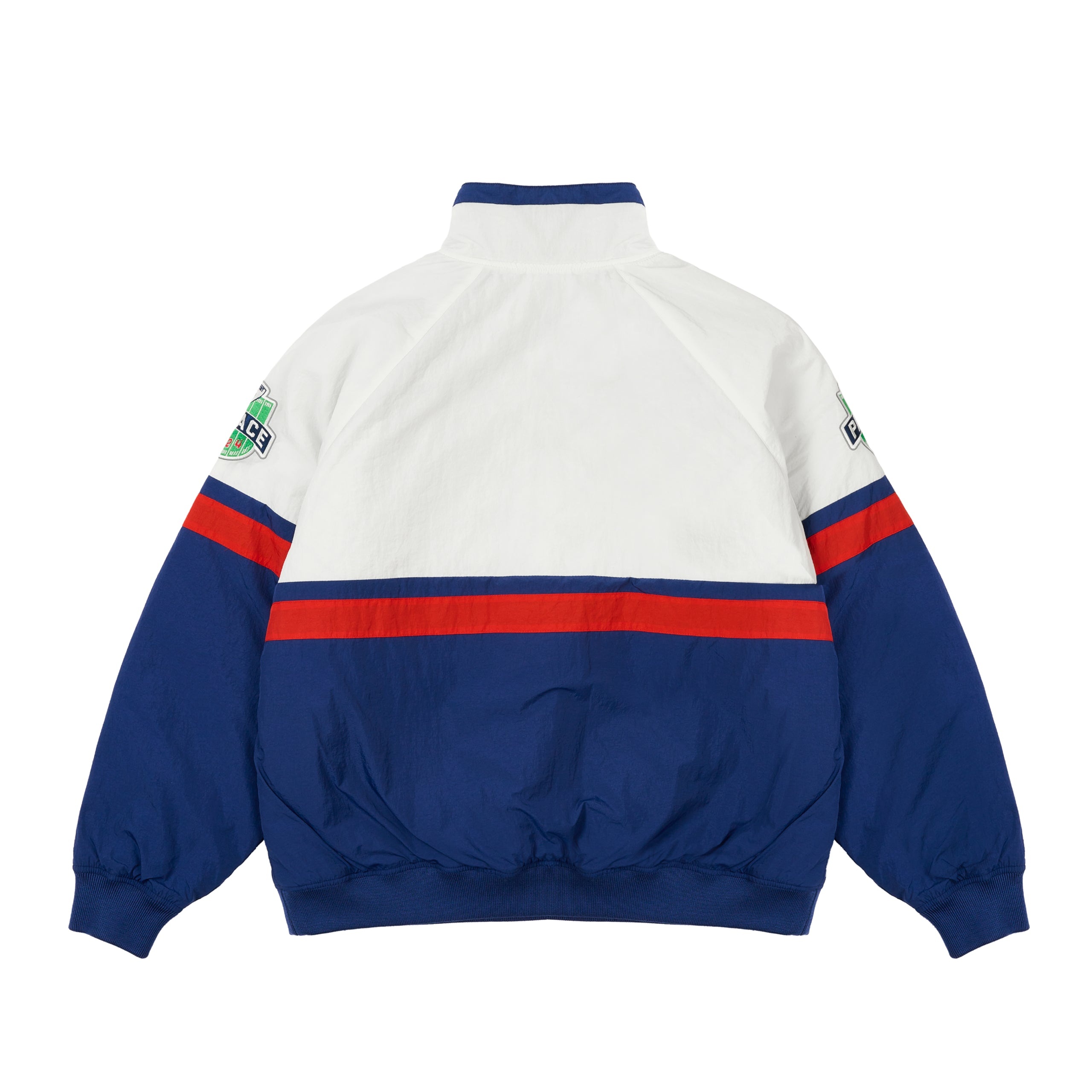 BREAKOUT HALF ZIP BOMBER WHITE / NAVY - 2
