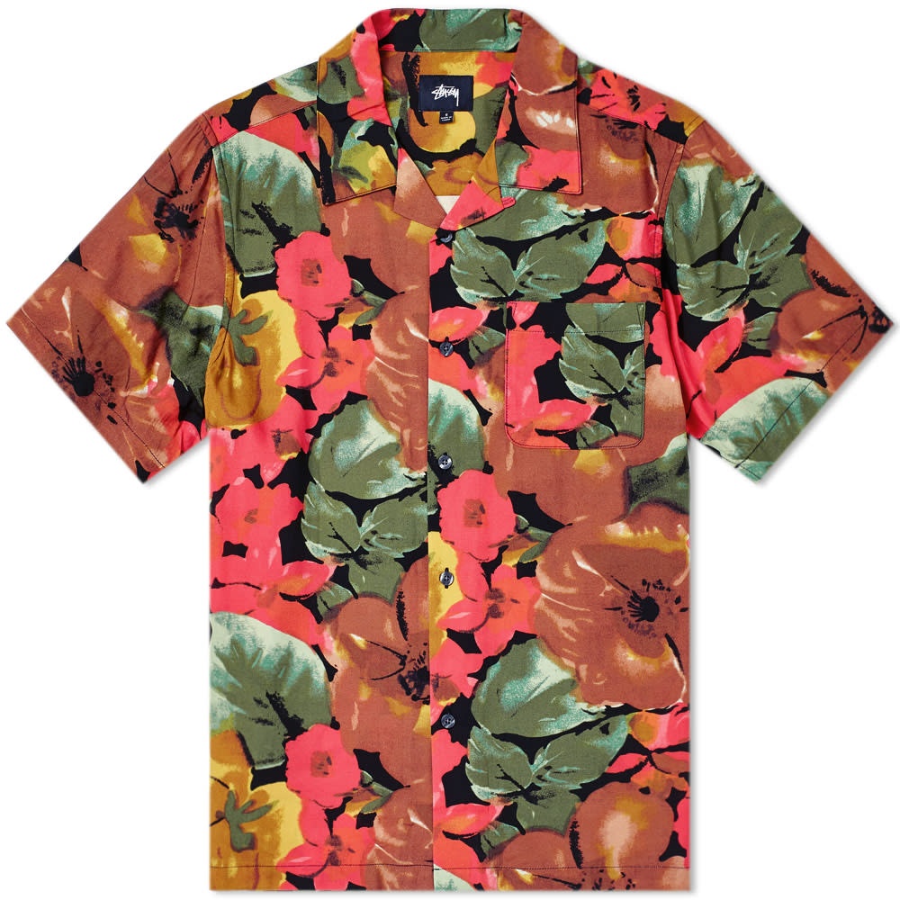 Stussy Watercolour Flower Shirt - 1