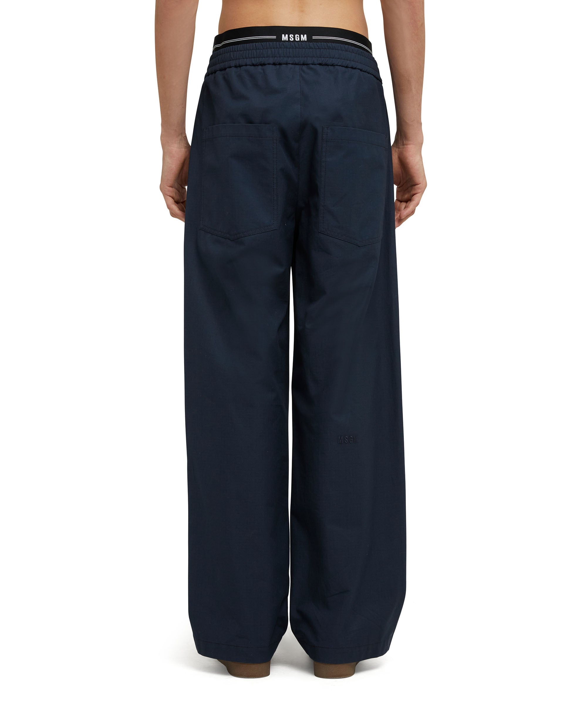 Double pleated trousers in "Recycled Cotton Ripstop" fabric - 3