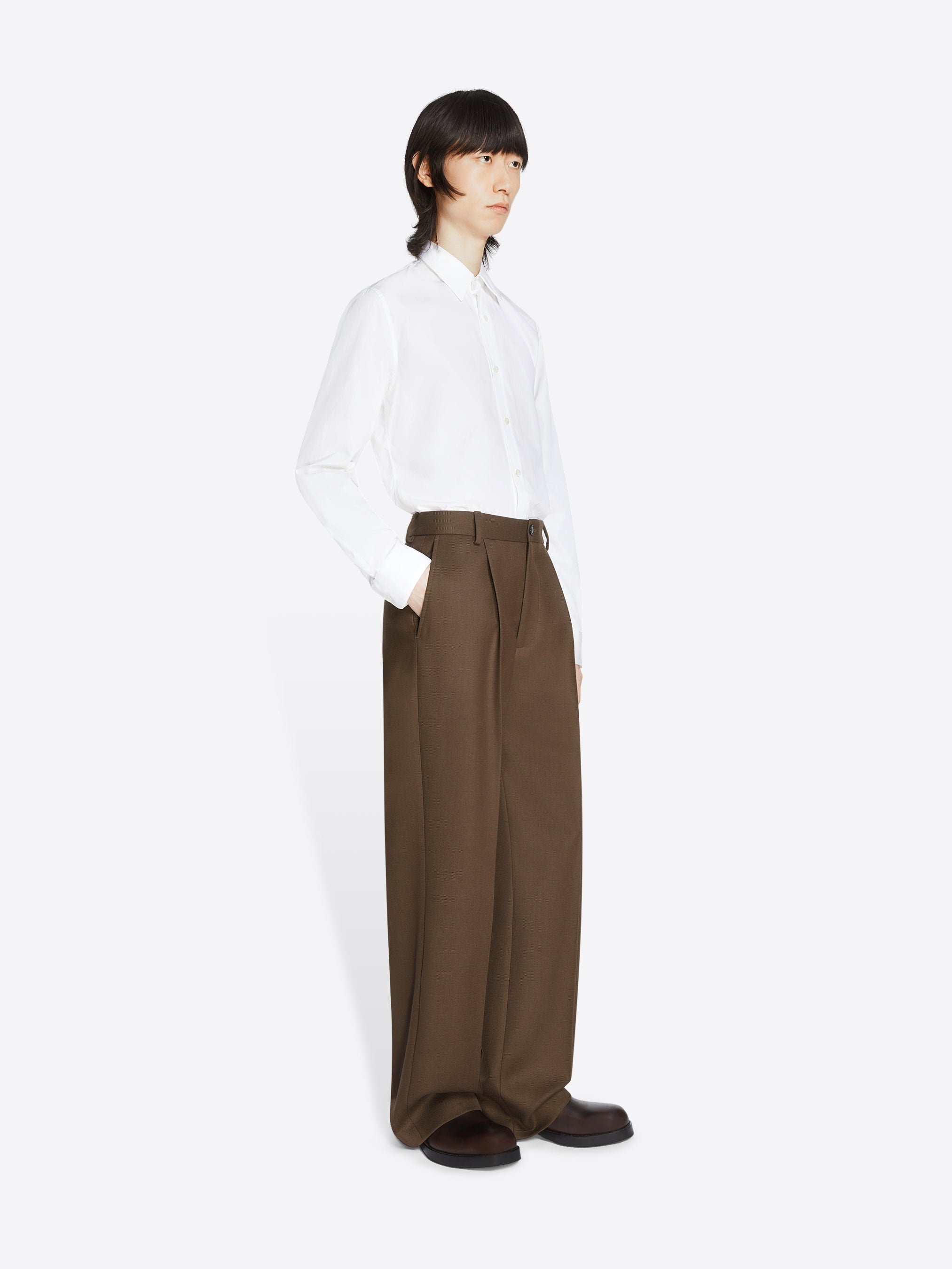 STRAIGHT WOOL PANTS - 3