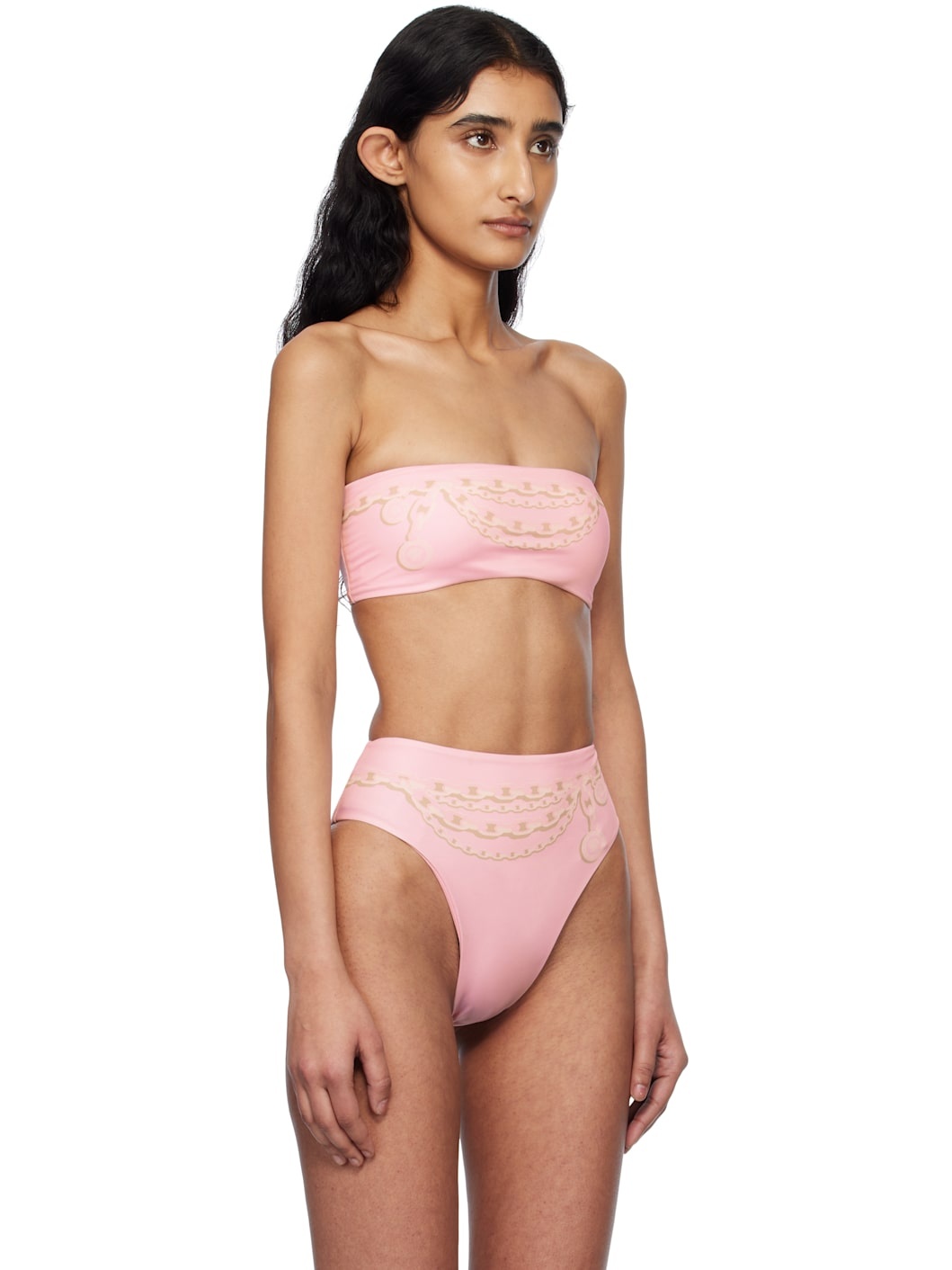Pink Graphic Bikini Top - 2