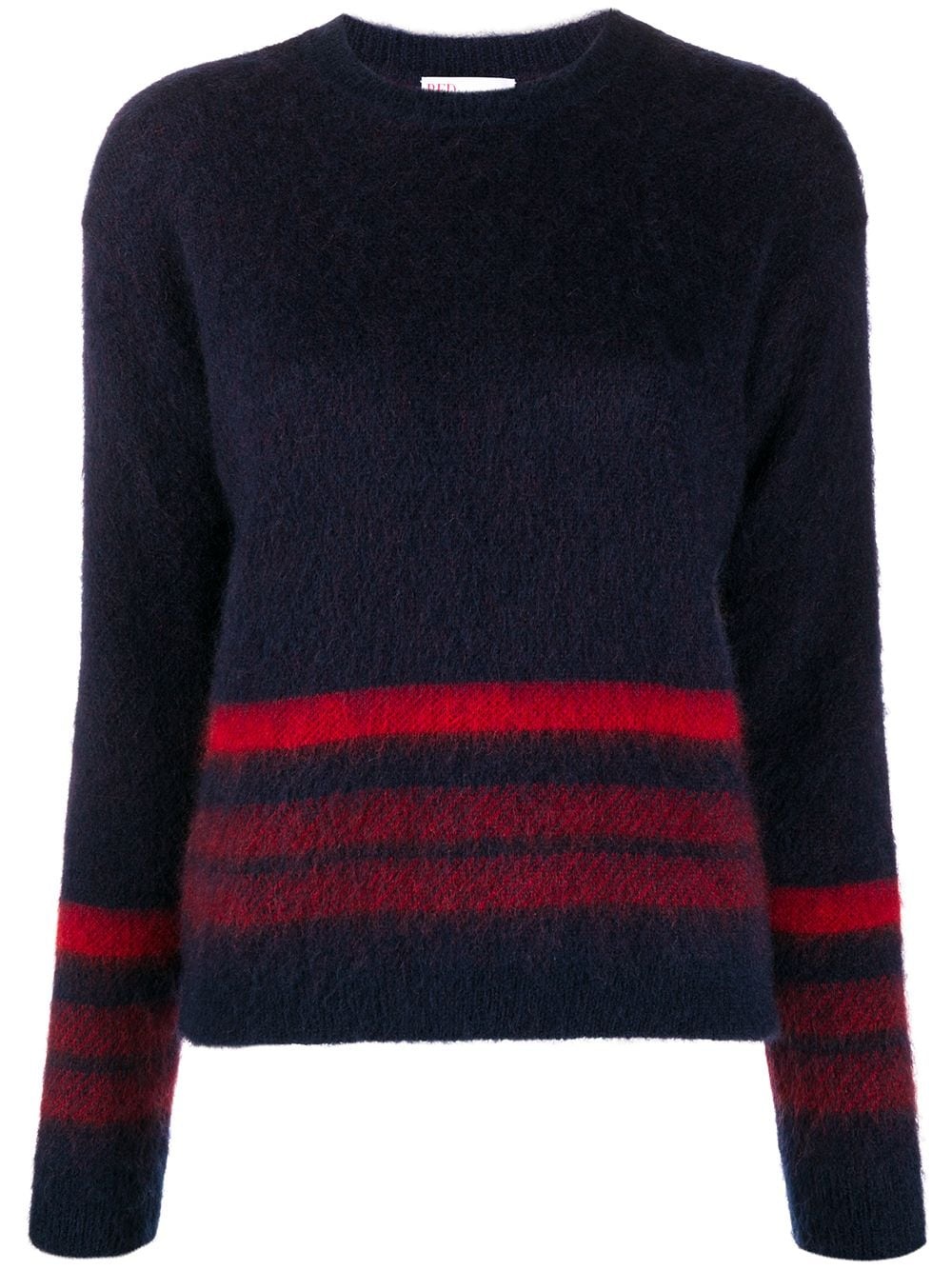 striped crew-neck jumper - 1