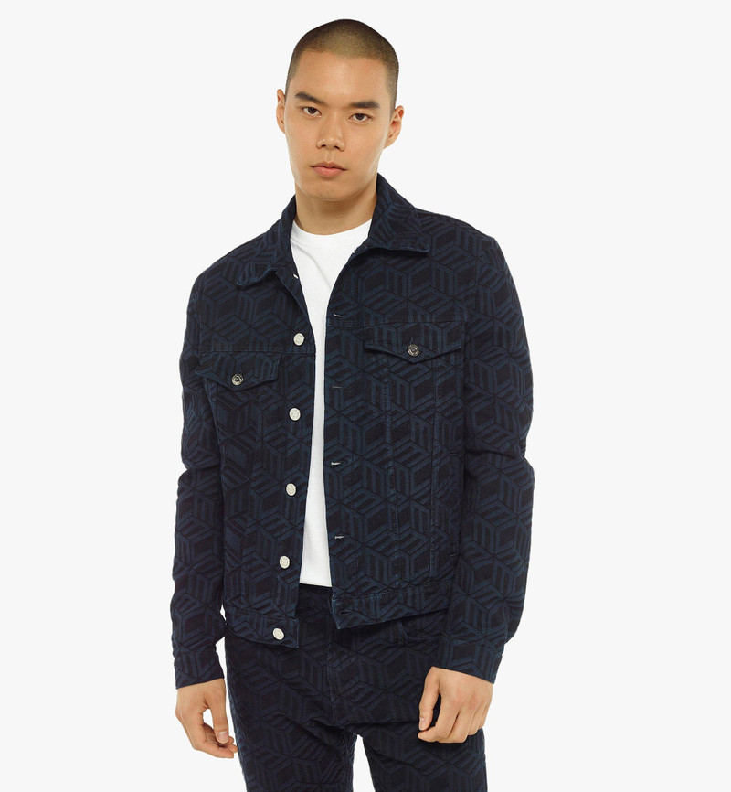 MCM Men’s Cubic Monogram Denim Jacket in Sustainable Cotton outlook
