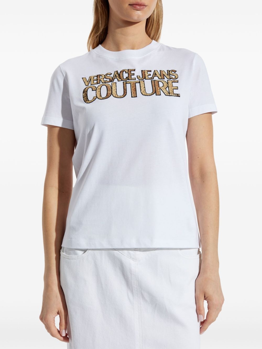 sequin-embellished T-shirt - 3