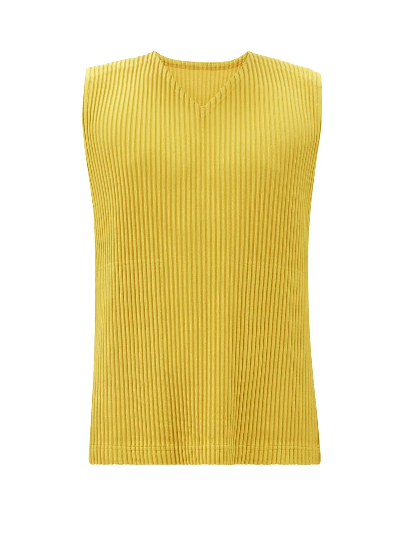 V-neck technical-pleated top - 1