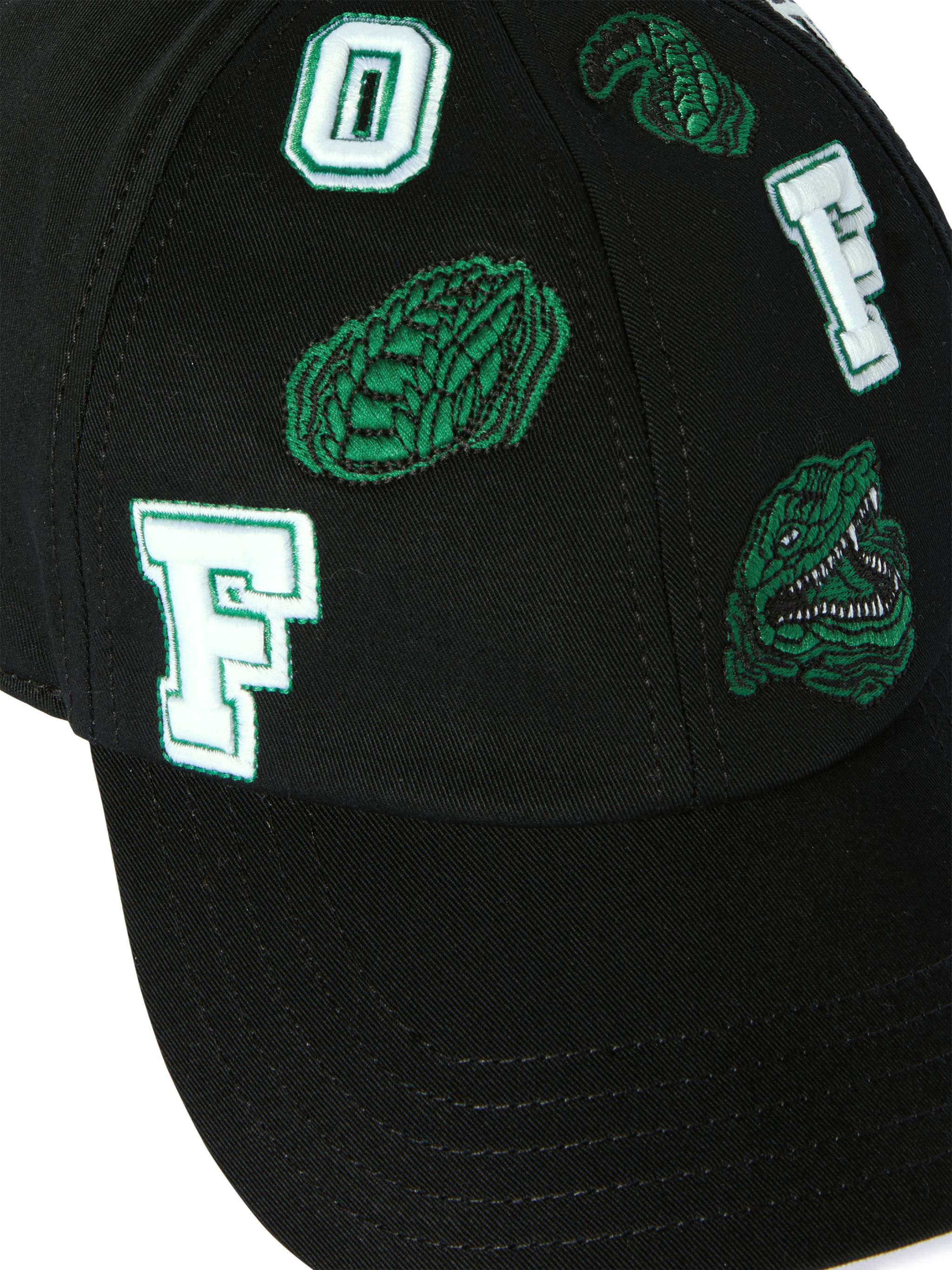 Black Crocodile Baseball Cap - 3