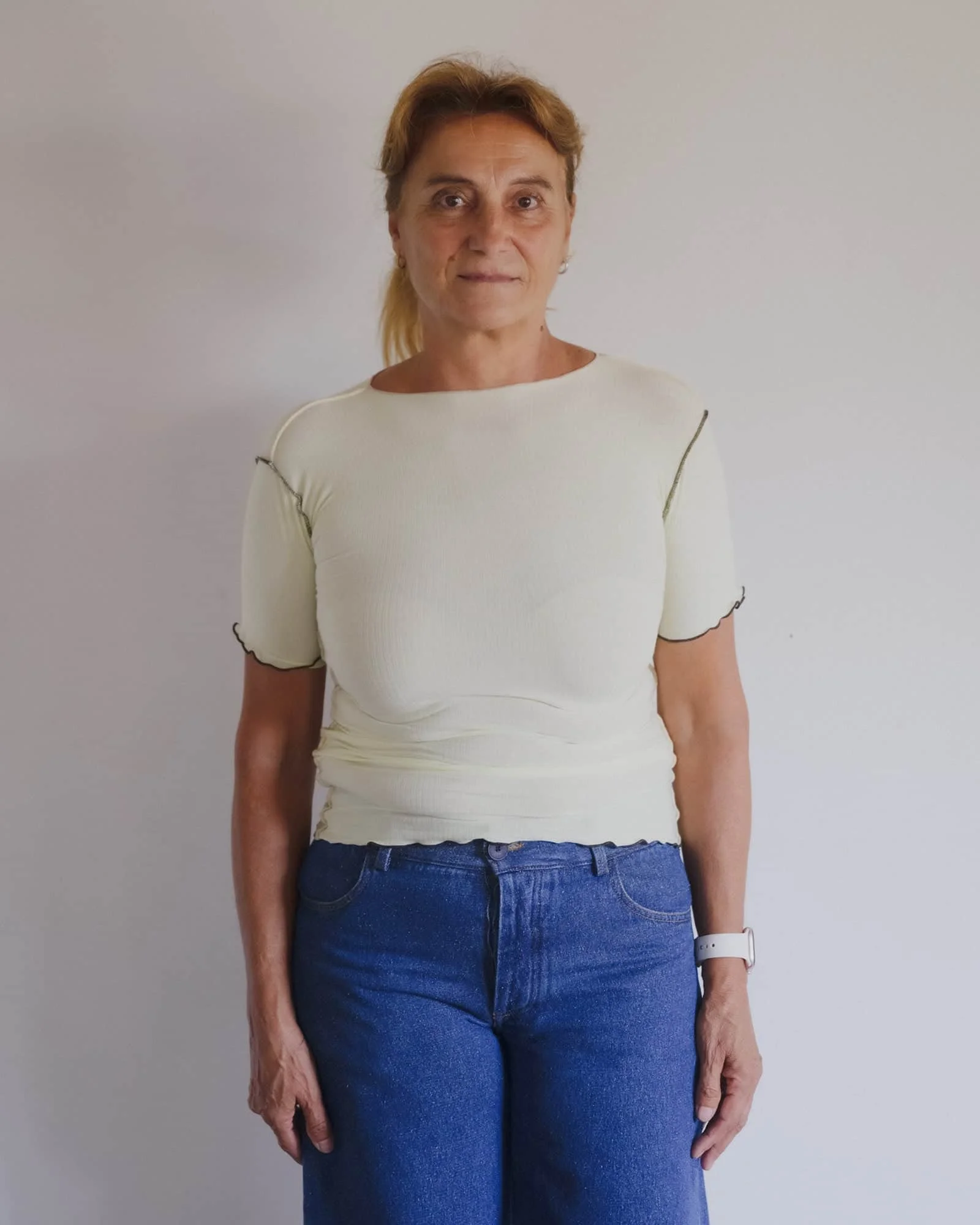 Vein Tee Shirt
- Organic Cotton Rib - 1