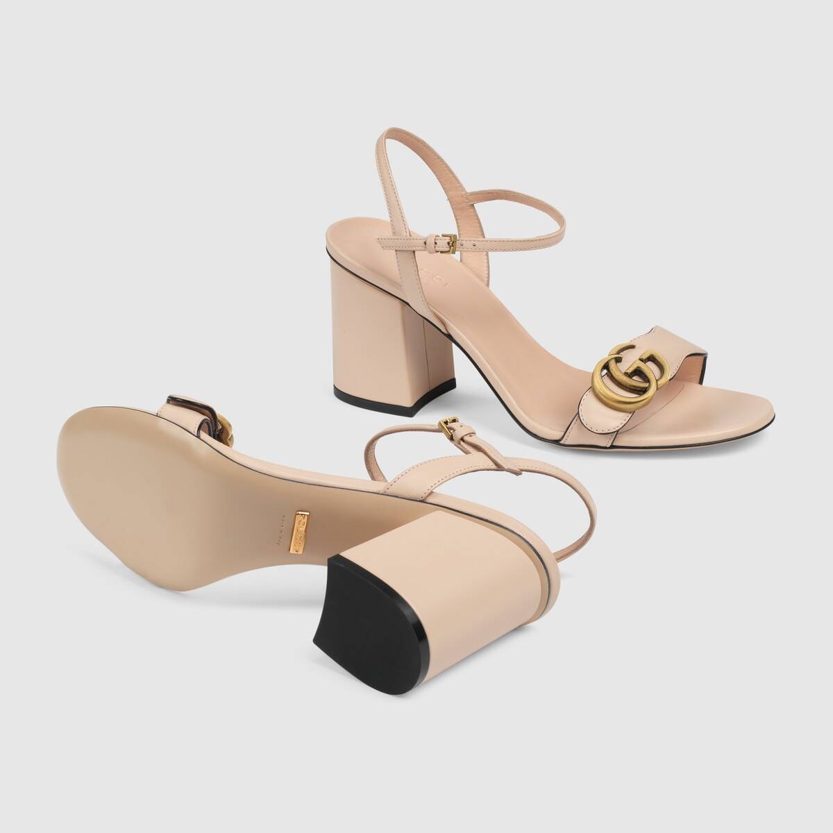 Women's mid-heel sandal with Double G - 5