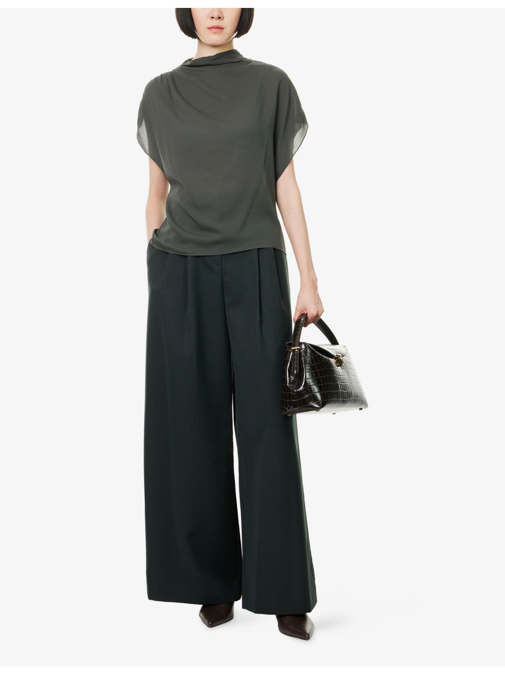 Avery Wide-Leg Wool Trousers - 2