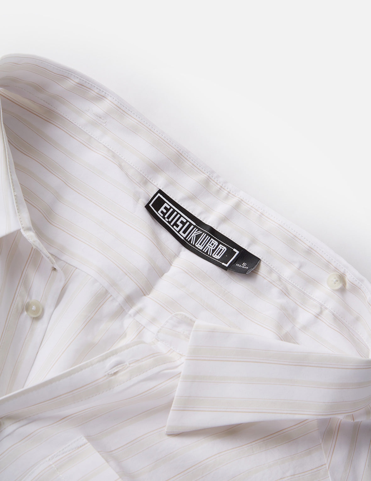 Drape Collar Pinstripe Shirt - 12