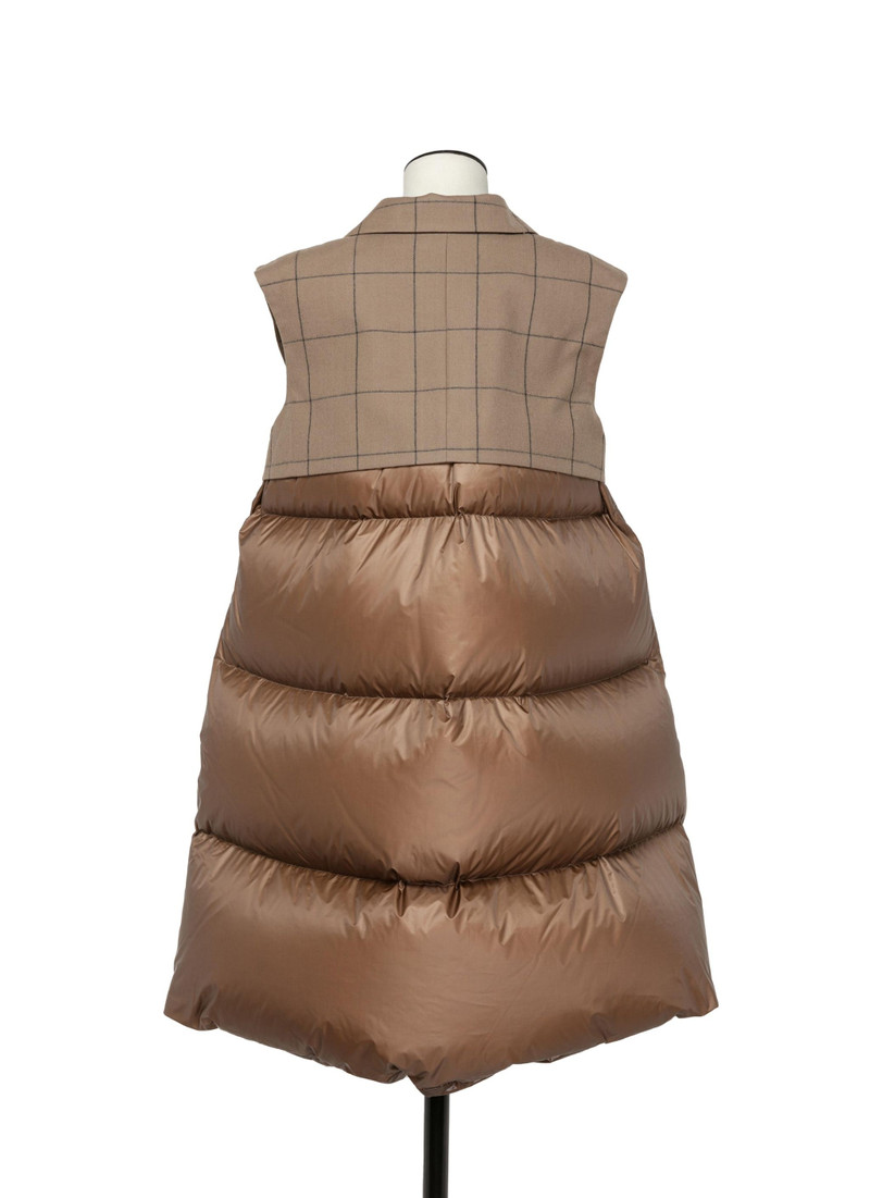 Windowpane Puffer Vest 3