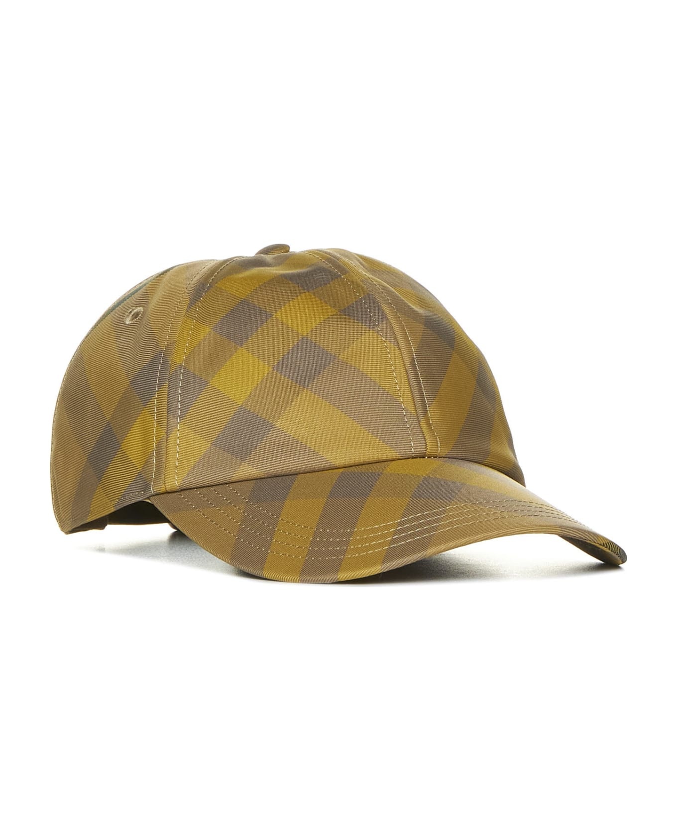 Check Motif Dark Grey Baseball Cap - 2