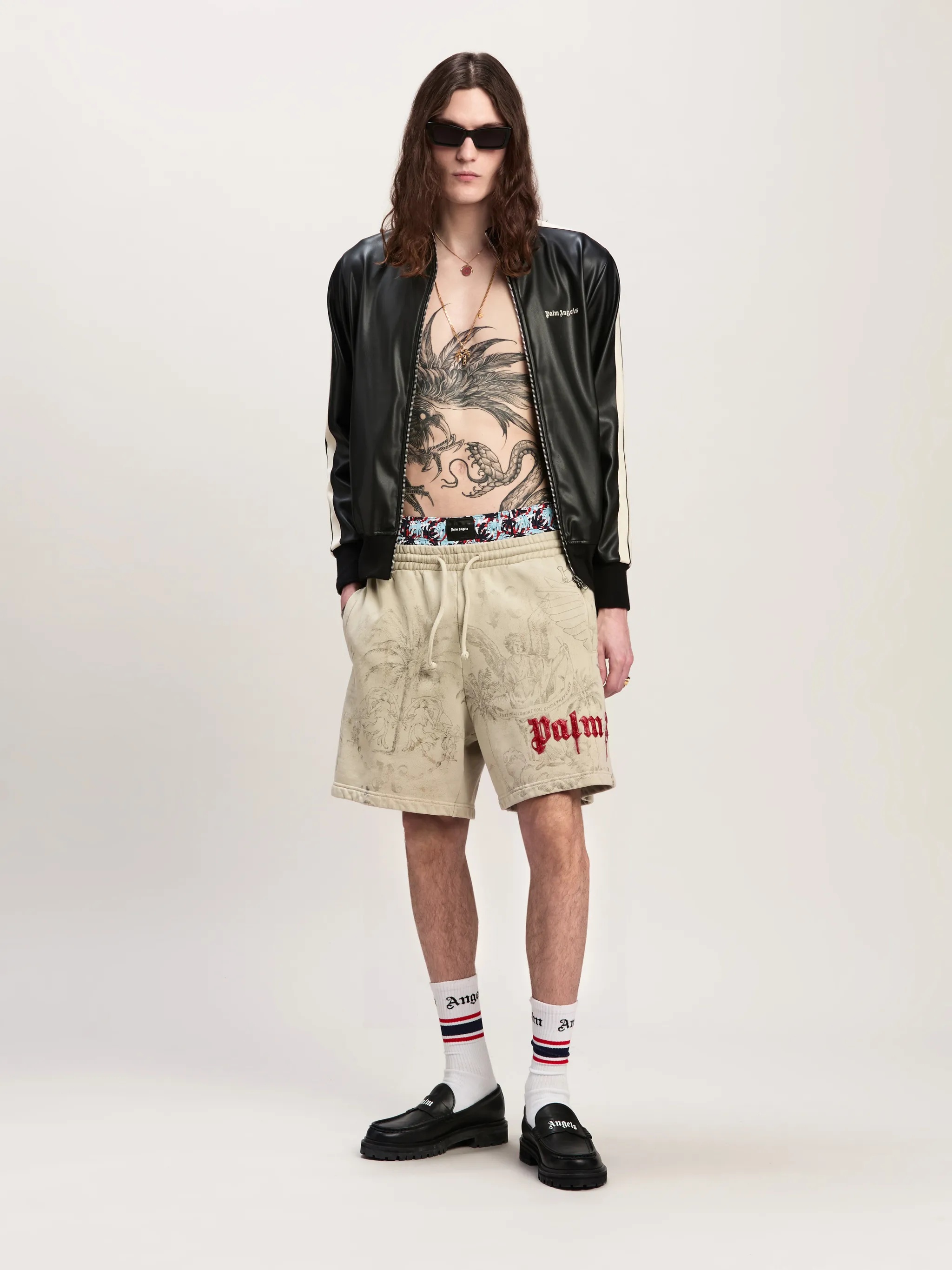 PENCIL ALL OVER SWEATSHORTS - 2