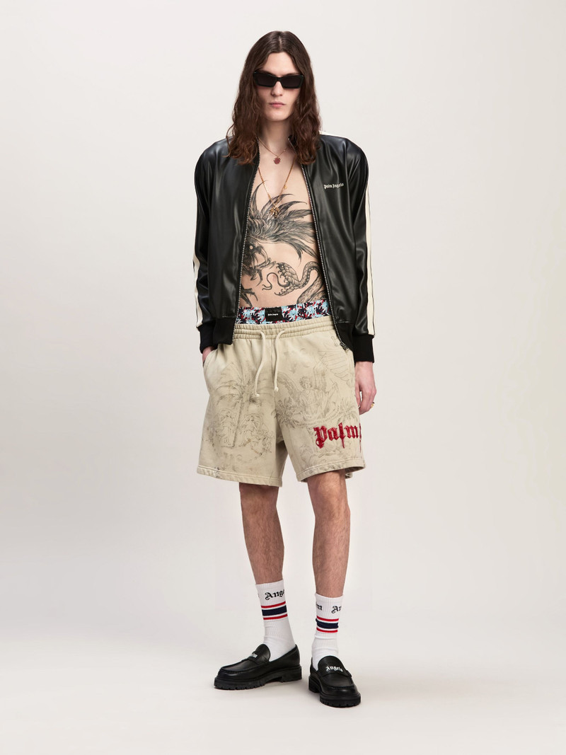 Palm Angels PENCIL ALL OVER SWEATSHORTS outlook