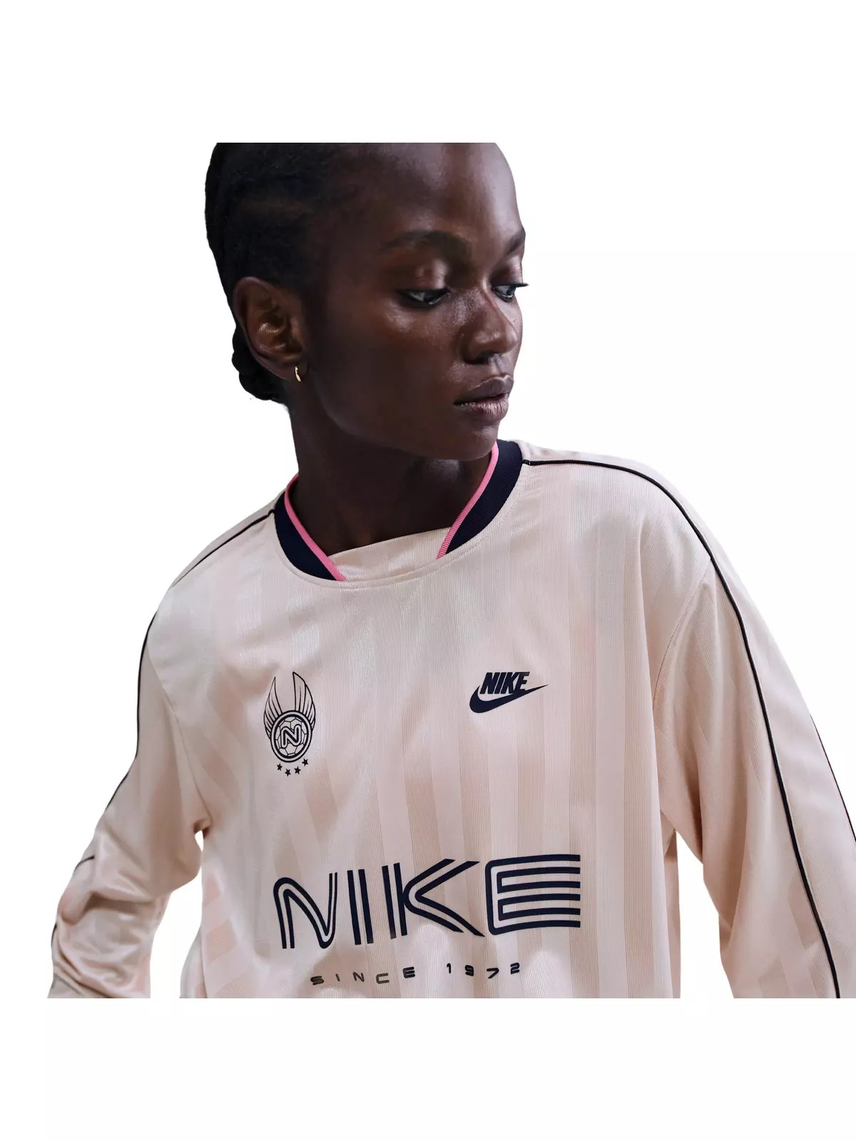 Women's Sportswear Long-Sleeve Jersey Top -Lt Pink - 3