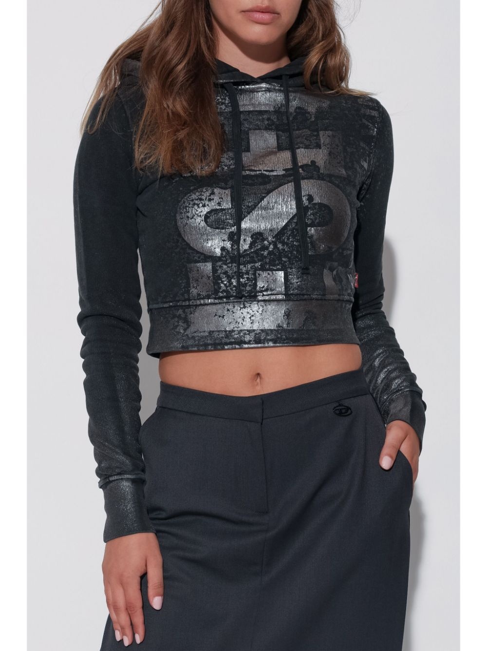 F-Slimmy logo-print hoodie - 3