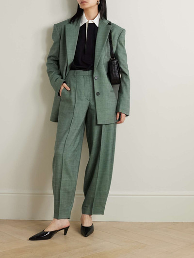 Stella McCartney Pleated wool-blend tapered pants outlook
