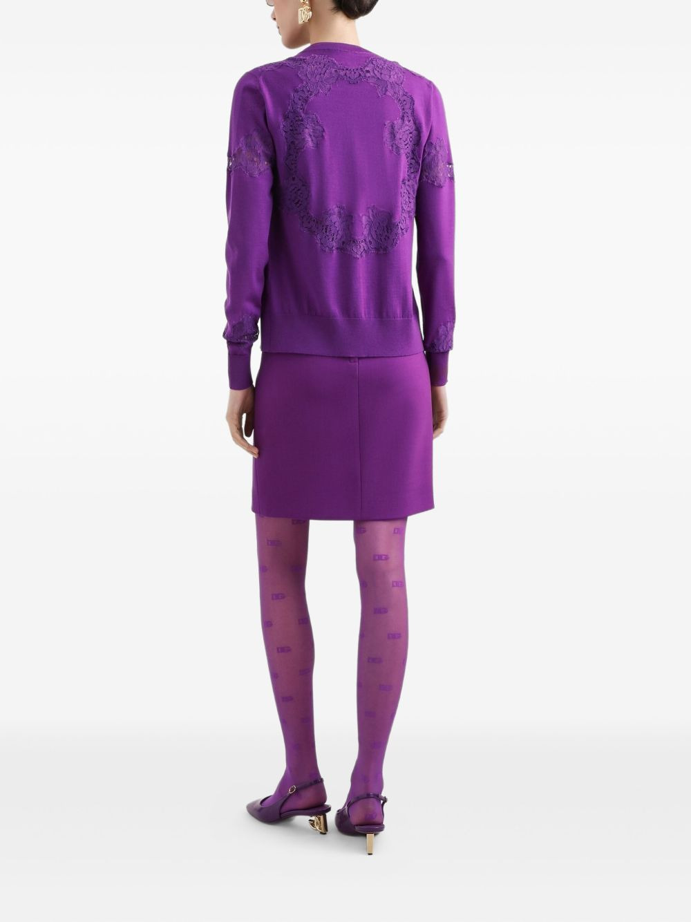 wool mini skirt - 3