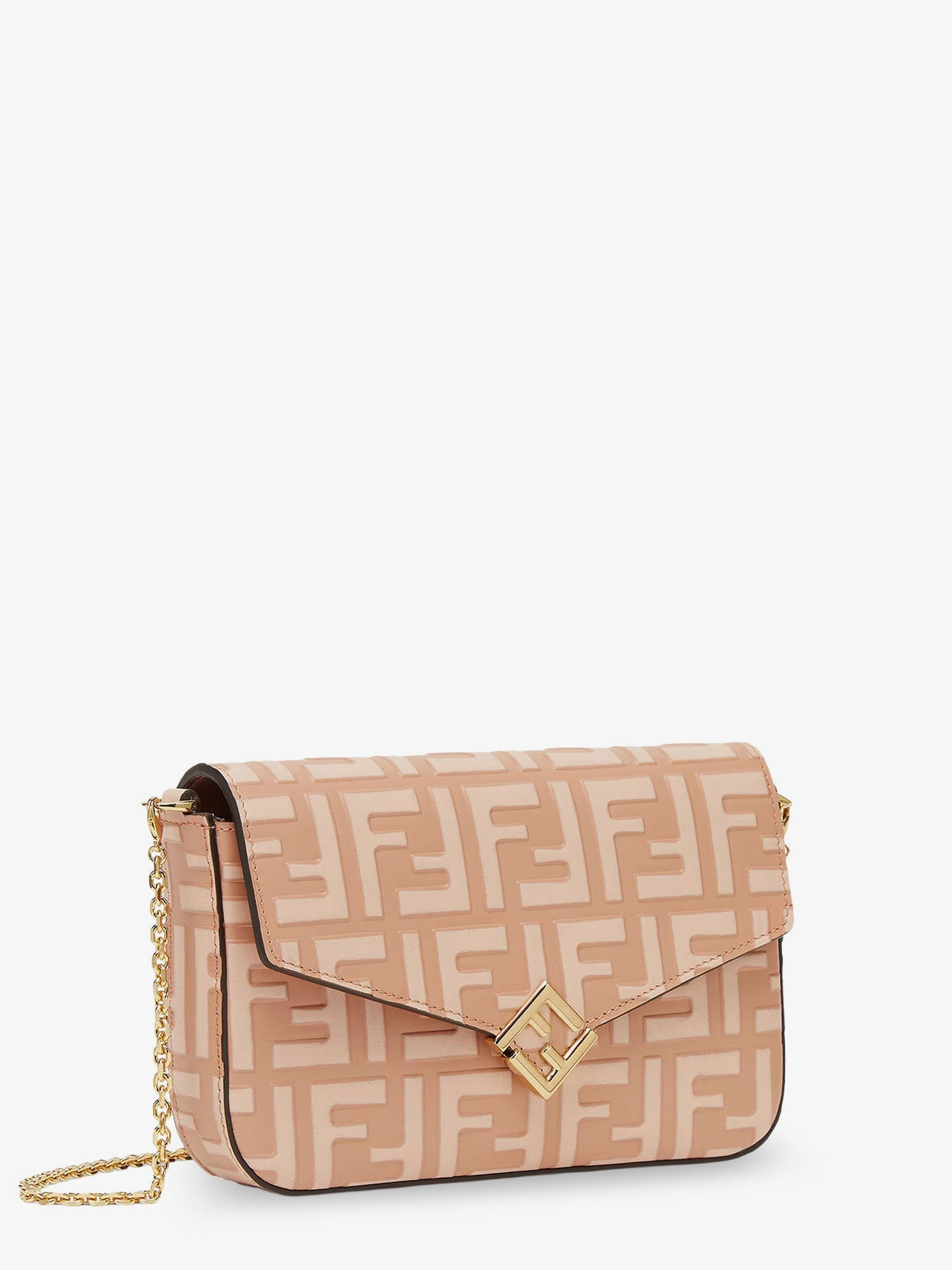 Fendi Wallet On Chain Ff Diamonds Leather Shoulder Bag - 3